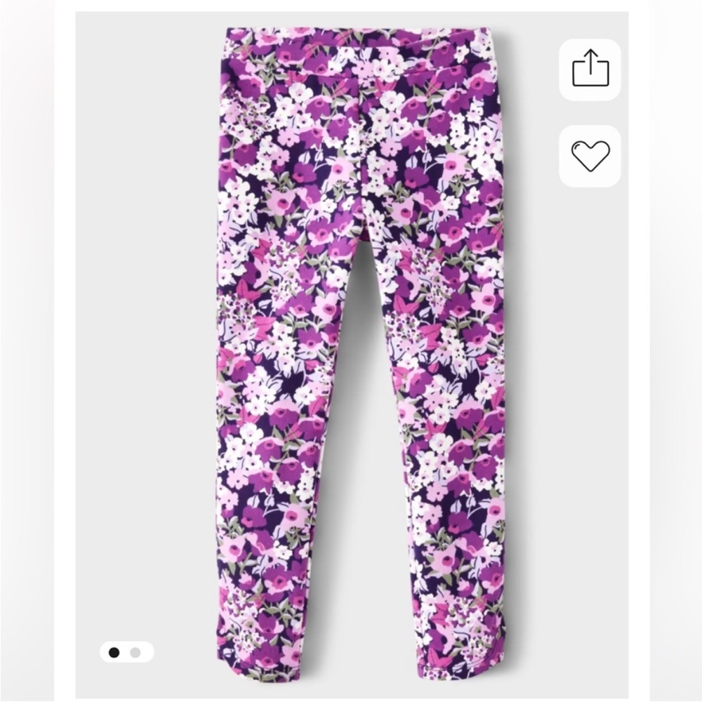 💜GYMBOREE Floral Leggings. Size 12💜